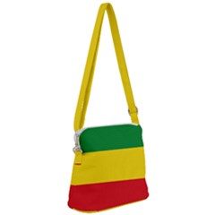 Flag Of Ethiopia Zipper Messenger Bag by abbeyz71
