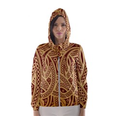 Fine Pattern Women s Hooded Windbreaker by Sobalvarro