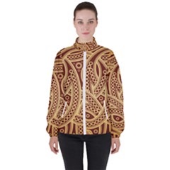 Fine Pattern Women s High Neck Windbreaker by Sobalvarro