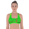 Pop Art Beach Umbrella Cross Back Sports Bra View1