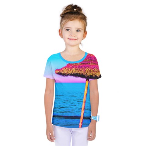 Pop Art Beach Umbrella  Kids  One Piece Tee by essentialimage