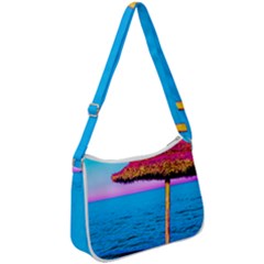 Pop Art Beach Umbrella  Zip Up Shoulder Bag by essentialimage