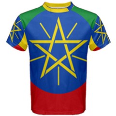 Current Flag Of Ethiopia Men s Cotton Tee by abbeyz71