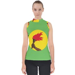 Flag Of Zaire Mock Neck Shell Top by abbeyz71