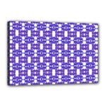 Purple  White  Abstract Pattern Canvas 18  x 12  (Stretched)