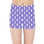 Purple  White  Abstract Pattern Kids  Sports Shorts