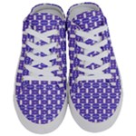 Purple  White  Abstract Pattern Half Slippers