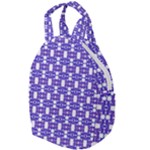 Purple  White  Abstract Pattern Travel Backpacks