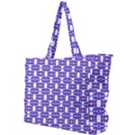 Purple  White  Abstract Pattern Simple Shoulder Bag