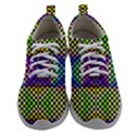 Bright  Circle Abstract Black Yellow Purple Green Blue Women Athletic Shoes View1