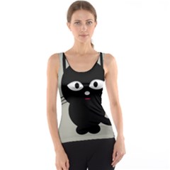 Cat Pet Cute Black Animal Tank Top