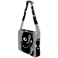 Cat Pet Cute Black Animal Cross Body Office Bag by HermanTelo