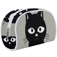 Cat Pet Cute Black Animal Makeup Case (large)