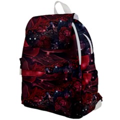 Beautiful Red Roses Top Flap Backpack by FantasyWorld7