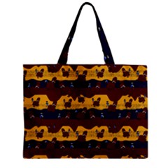 Turkey Pattern Zipper Mini Tote Bag by bloomingvinedesign