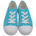 Pattern Texture Blue Kids  Low Top Canvas Sneakers View1