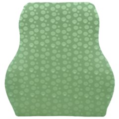 Background Polka Green Car Seat Velour Cushion  by HermanTelo