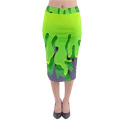 Slimed Midi Pencil Skirt by VeataAtticus