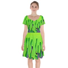 Slimed Short Sleeve Bardot Dress by VeataAtticus