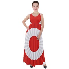 National Cockade Of Turkey Empire Waist Velour Maxi Dress by abbeyz71