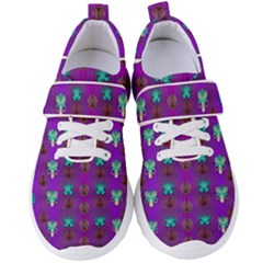 Peace Is Cool Again And Decorative Flowers Women s Velcro Strap Shoes by pepitasart