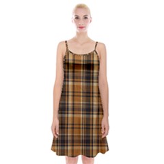 Tartan Design Spaghetti Strap Velvet Dress by impacteesstreetwearfour