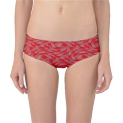 Background Abstraction Red Gray Classic Bikini Bottoms by HermanTelo