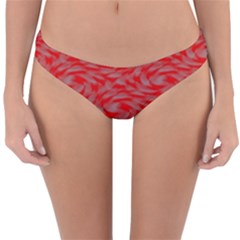 Background Abstraction Red Gray Reversible Hipster Bikini Bottoms by HermanTelo