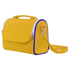 Background Polka Yellow Satchel Shoulder Bag by HermanTelo