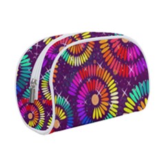 Abstract Background Spiral Colorful Makeup Case (small)