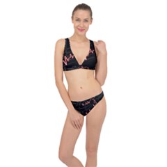 Music Wallpaper Heartbeat Melody Classic Banded Bikini Set  by HermanTelo