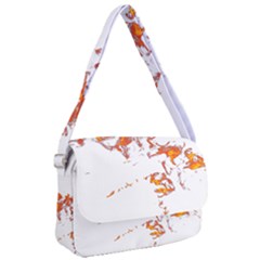 Can Walk On Fire, White Background Courier Bag by picsaspassion