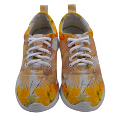 Autumn Maple Leaves, Floral Art Women Athletic Shoes by picsaspassion