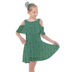 Pattern Background Blure Kids  Shoulder Cutout Chiffon Dress