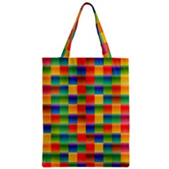 Background Colorful Abstract Zipper Classic Tote Bag by HermanTelo