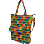 Background Colorful Abstract Shoulder Tote Bag