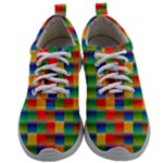 Background Colorful Abstract Mens Athletic Shoes