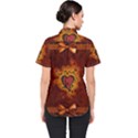 Beautiful Heart With Leaves Women s Short Sleeve Shirt View2