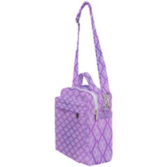 Pattern Texture Geometric Purple Crossbody Day Bag
