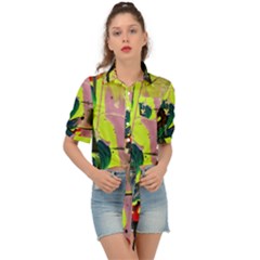 Red Country-1-1 Tie Front Shirt 