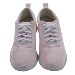 Pink Marble Texture Floor Background With Light Pink Veins Greek Marble Print Luxuous Real Marble  Women Athletic Shoes by genx