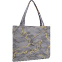 Marble neon retro light gray with gold yellow veins texture floor background retro neon 80s style neon colors print luxuous real marble Mini Tote Bag View2