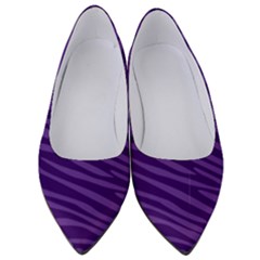 Pattern Texture Purple Women s Low Heels by Mariart