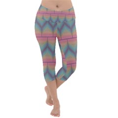 Pattern Background Texture Colorful Lightweight Velour Capri Yoga Leggings by HermanTelo