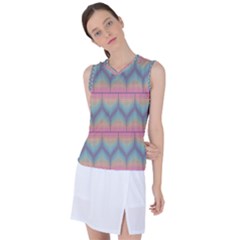 Pattern Background Texture Colorful Women s Sleeveless Mesh Sports Top
