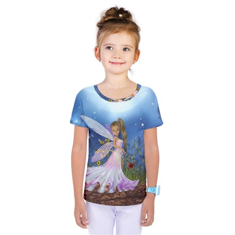 Little Fairy In The Night Kids  One Piece Tee by FantasyWorld7