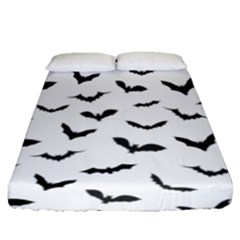 Bats Pattern Fitted Sheet (queen Size) by Sobalvarro