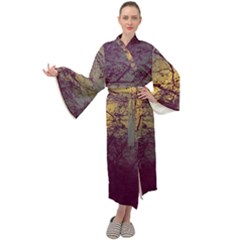 Tour Eiffel Paris Paysage Maxi Velour Kimono by kcreatif