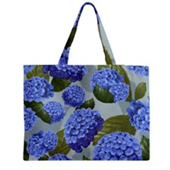 Hydrangea  Zipper Medium Tote Bag by Sobalvarro