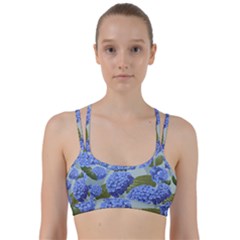 Hydrangea  Line Them Up Sports Bra by Sobalvarro